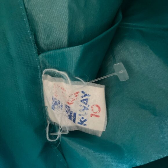 Vintage K-Way Jacket Green Black White Sz M/L 80s - Picture 5 of 6